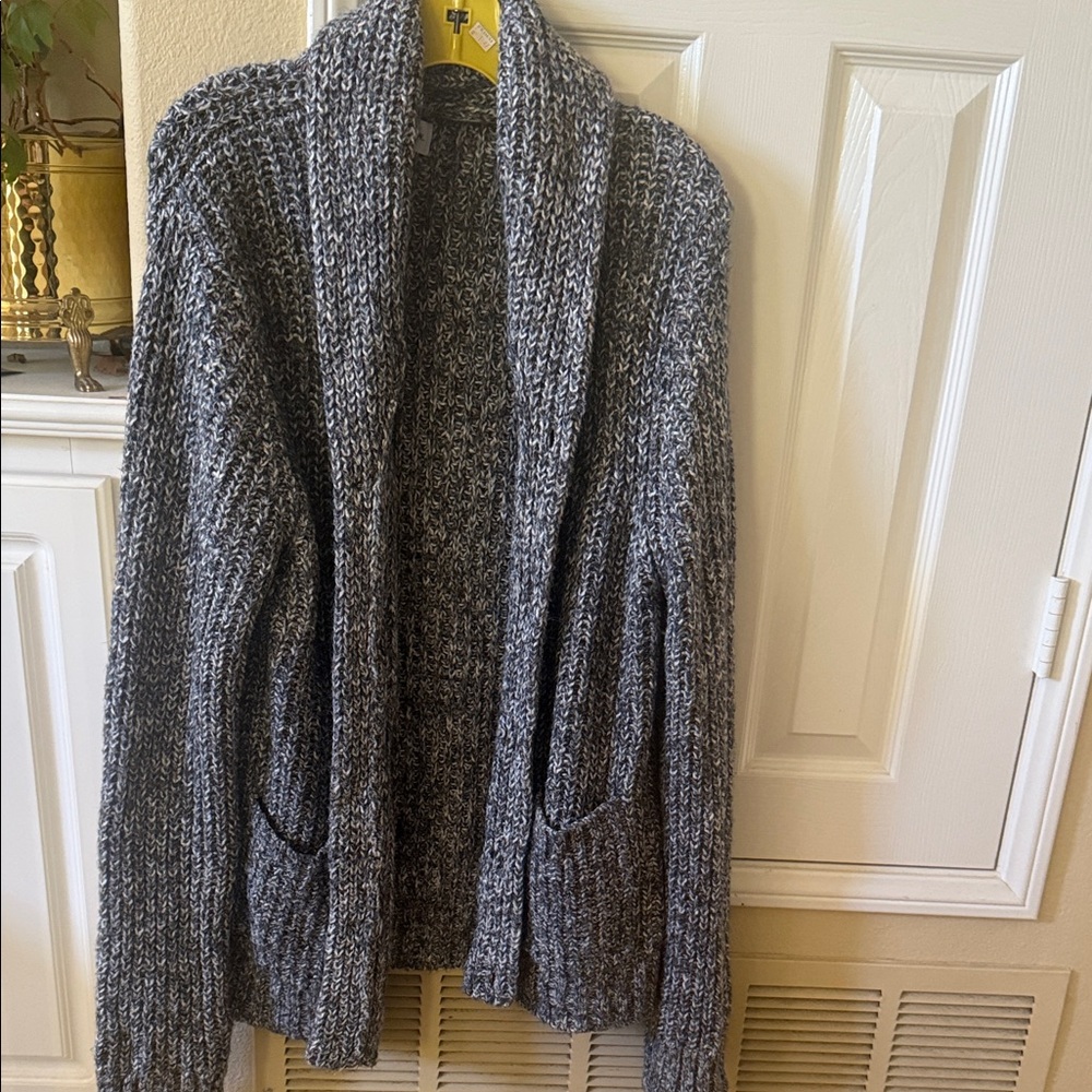 Cozy Gray Knit Cardigan